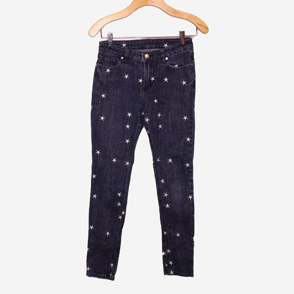 Stella McCartney Embroidered Star High Rise Jeans